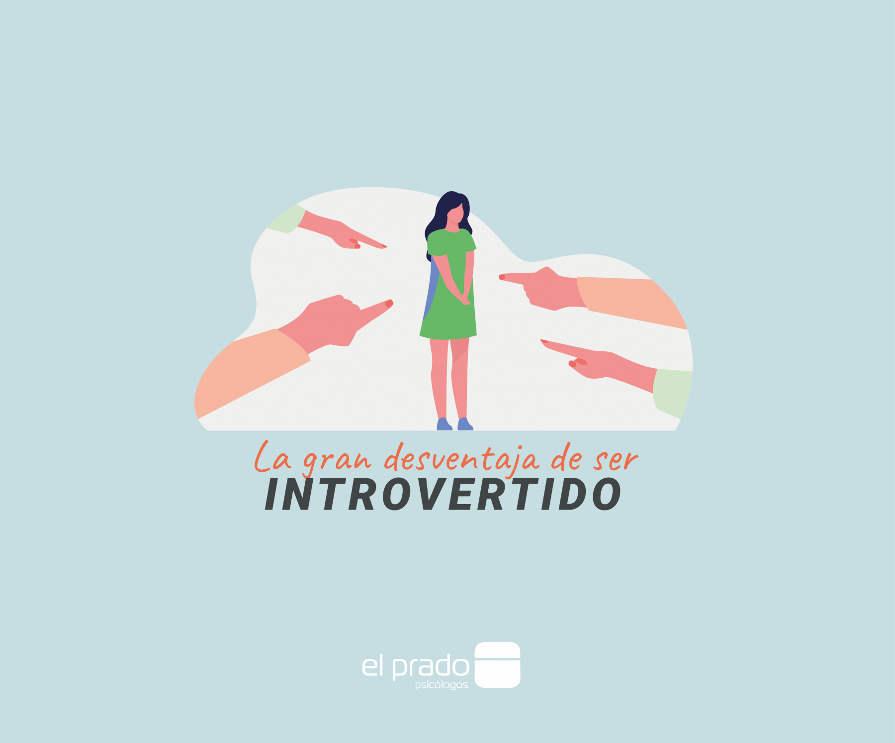 Ilustración sobre la desventaja de ser introvertido